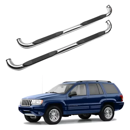 Estribos Redondos Jeep Grand Cherokee Suv 1999 - 2004 Inox