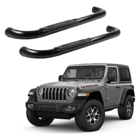 Estribos Redondos Jeep Jl 2 Puertas 2019 - 2023 Negros