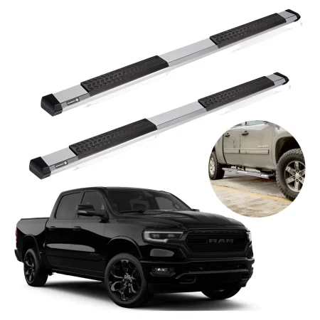 Estribos Serie 500 Ram 1500 Limited 2019 - 2023 Dob Cab Crom