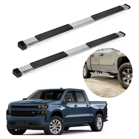 Estribos Serie 500 Para Silverado 2019 - 2023 Doble Cabina