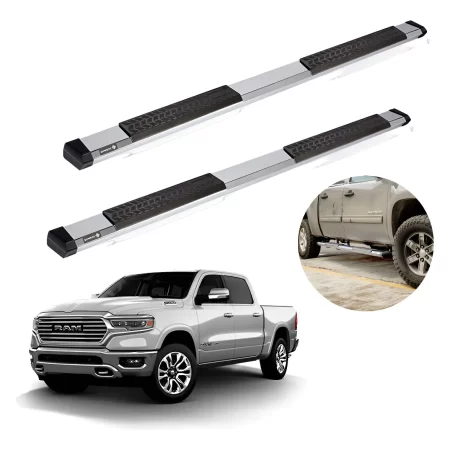 Estribos Serie 500 Ram 1500 Y 2500 2009 - 2023 Dob Cab