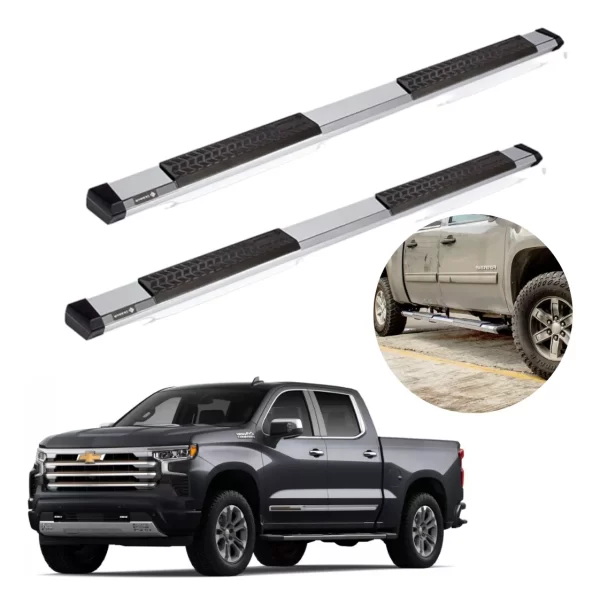 Estribos Serie 500 Para Cheyenne 2014 - 2018 Doble Cabina