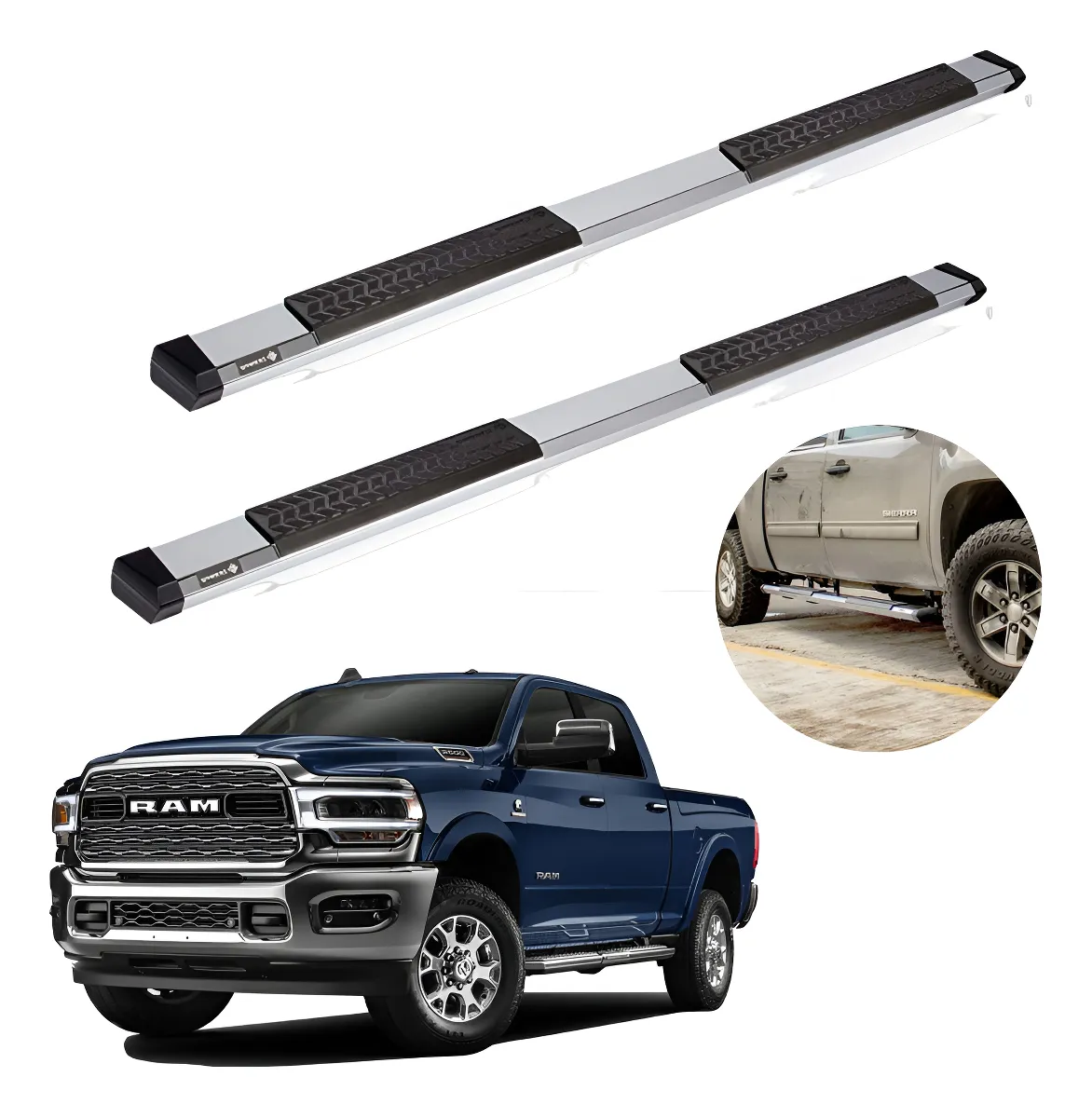 Estribos Serie 500 Ram 2500 / 4000 Heavy Duty 2019 - 2023 - Image 1