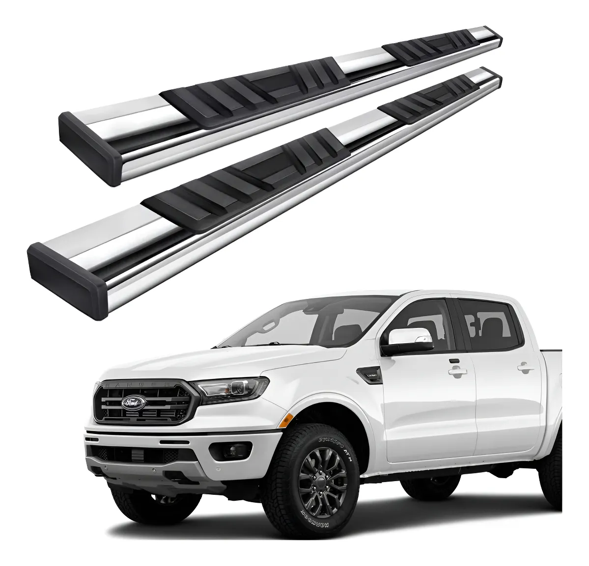 Estribos Serie 300 Acero Inoxidable Ford Ranger 2013 - 2022 - Image 1
