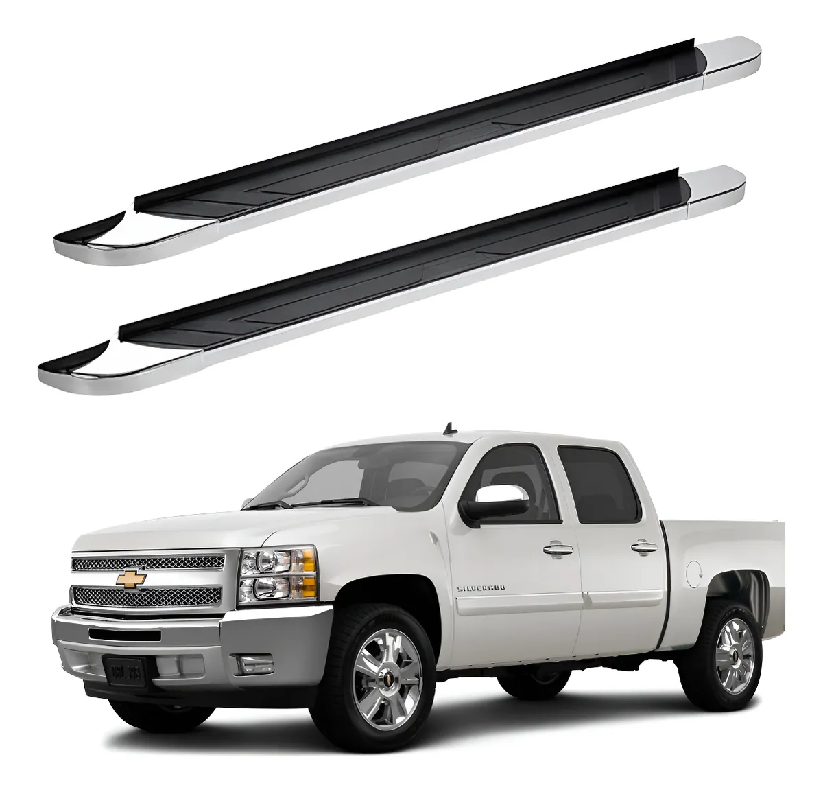 Estribos Regal Chevrolet Cheyenne  2007 - 2013 Doble Cabina - Image 1