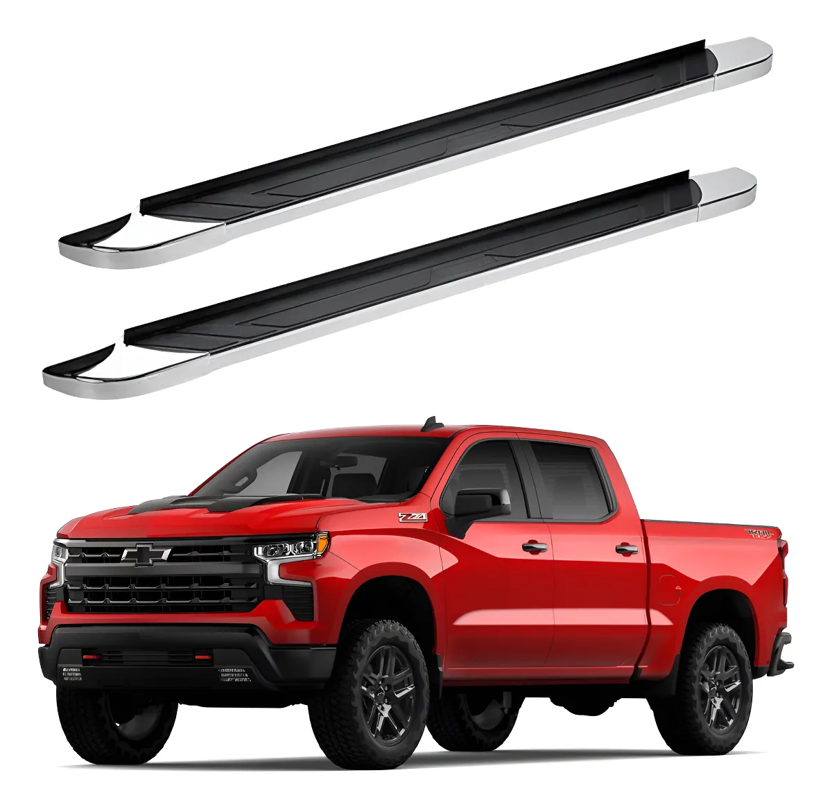 Estribos Regal Chevrolet Silverado 2015 - 2022 Doble Cabina - Image 1