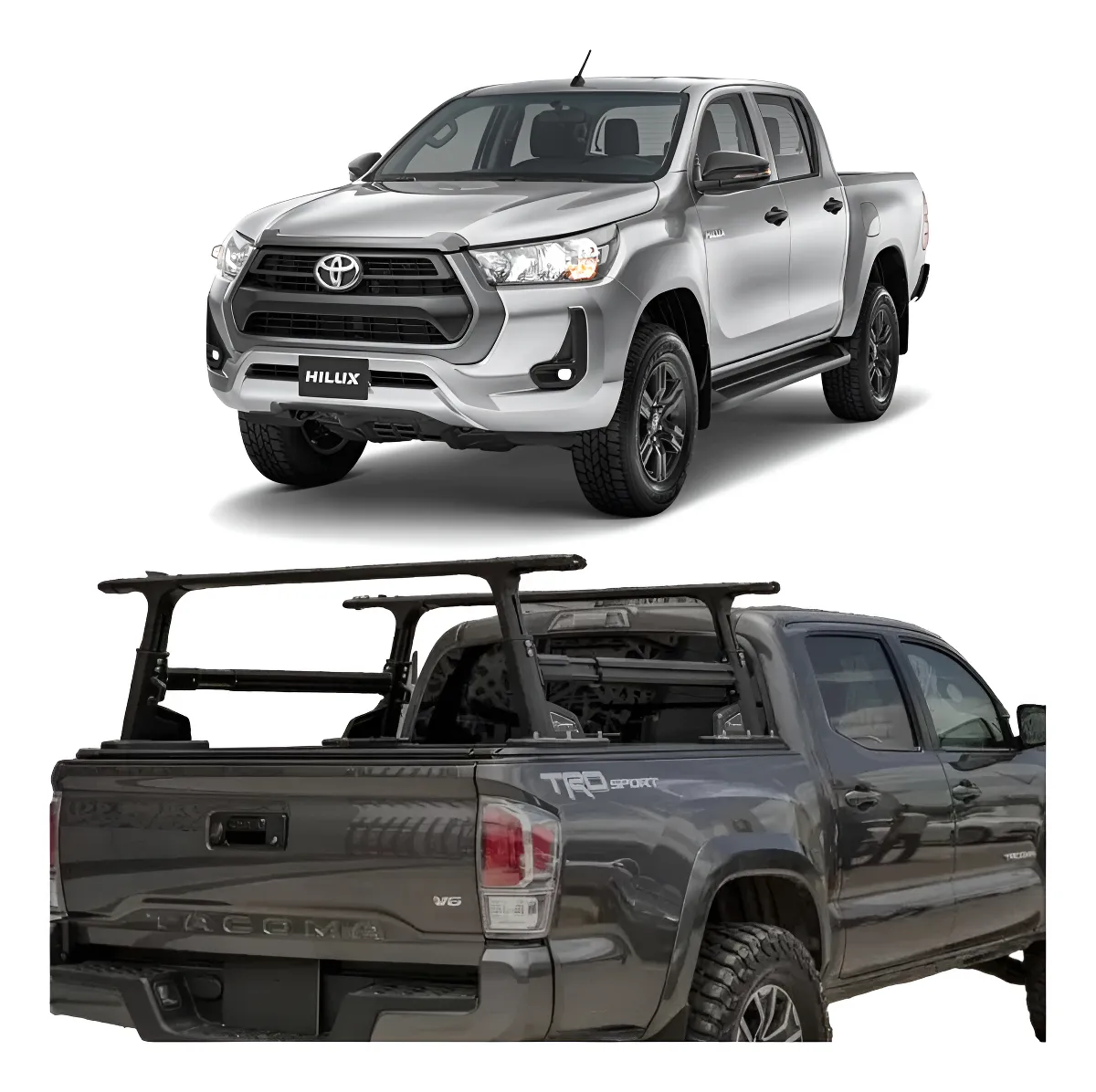 Barras Portaequipaje Rack De Carga Toyota Hilux 2015 - 2023 - Image 1