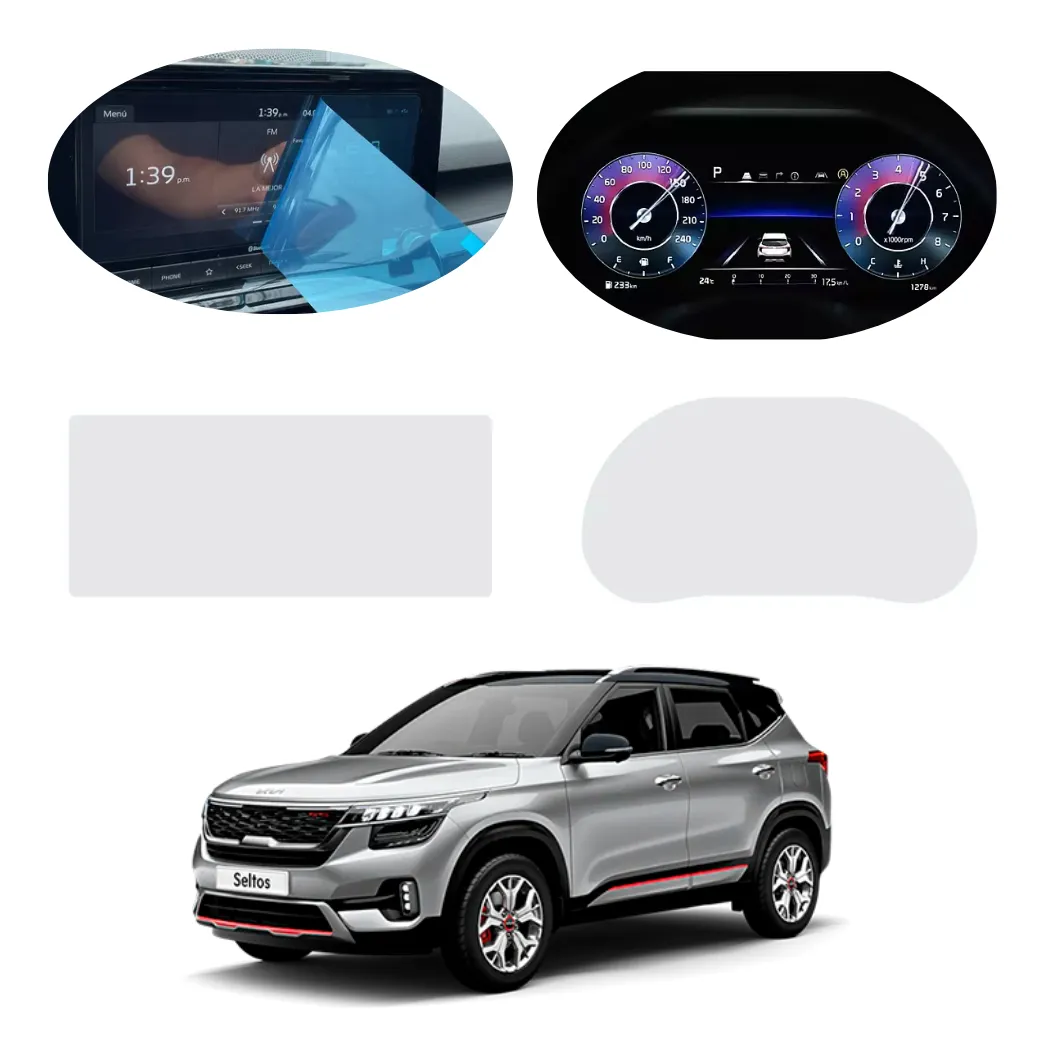 Sticker Pantalla Y Clúster Compatible Con Kia Seltos 2023 - Image 1