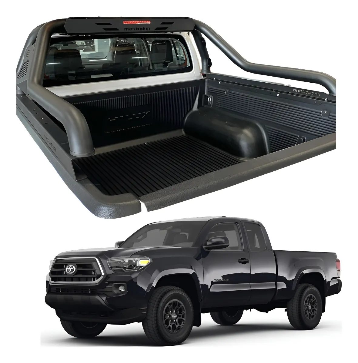 Roll Bar Rage Pasamanos Negro Toyota Tacoma 2005 - 2022 - Image 1