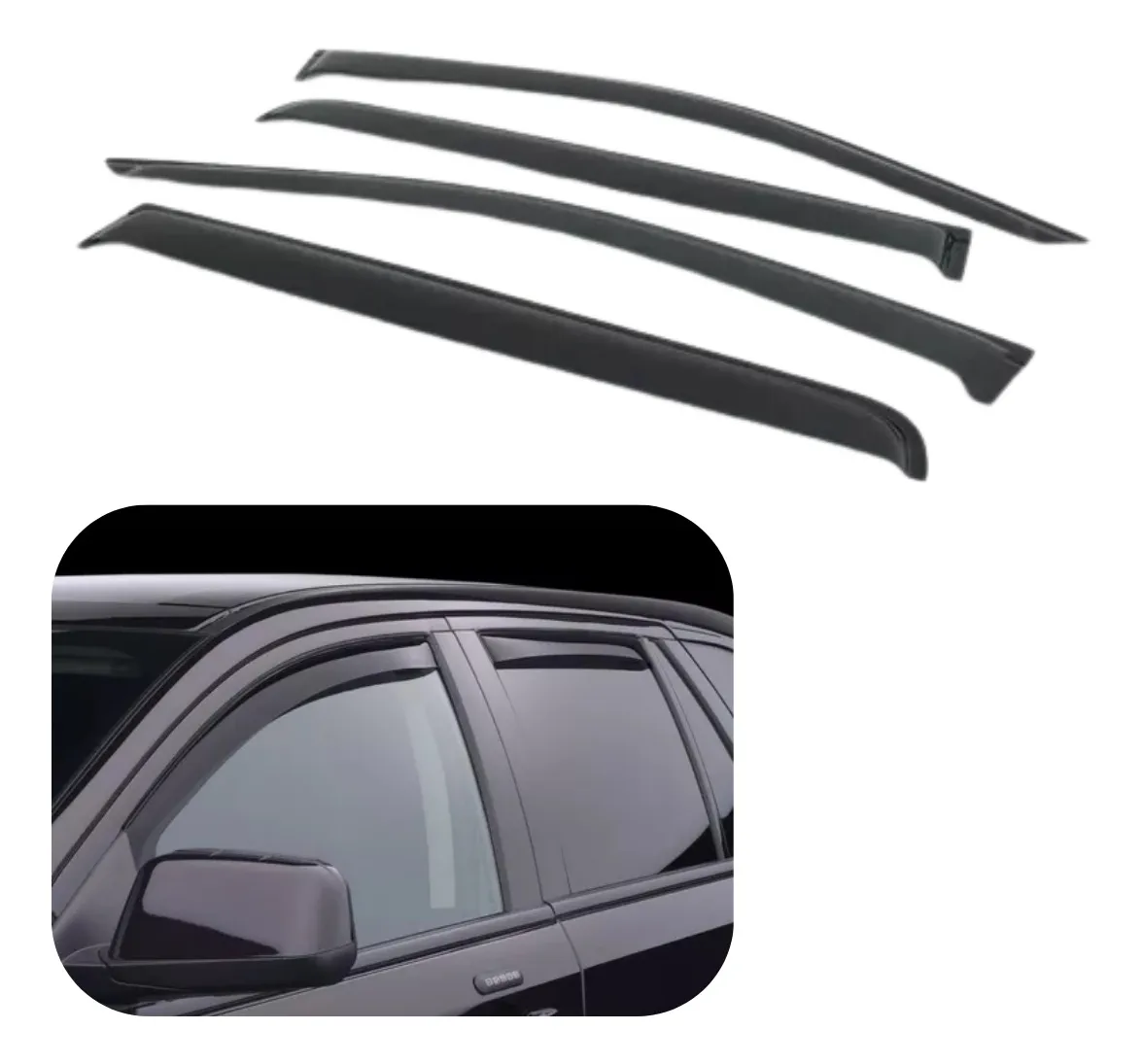 Deflector Botaguas Compatible Con Ranger T7 2012 Al 2021 - Image 1