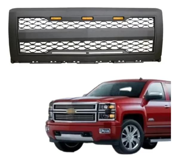Parrilla Chevrolet Silverado 1500 Para 2014-2015 C/ Led