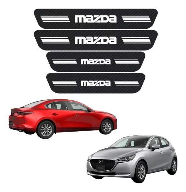 Sticker Bl Protección De Estribos 4 Puertas Para Mazda