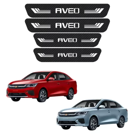 Sticker Protección De Estribos Puertas Chevrolet Aveo