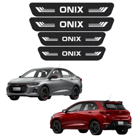 Sticker Protección De Estribos 4 Puertas Chevrolet Onix