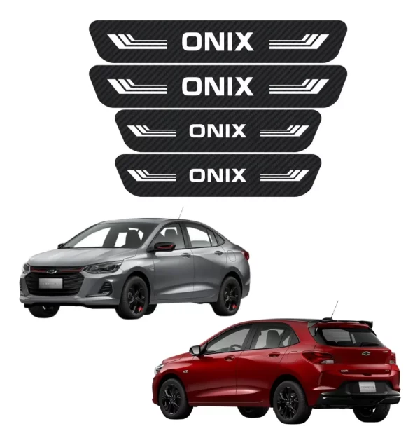 Sticker Protección De Estribos 4 Puertas Chevrolet Onix