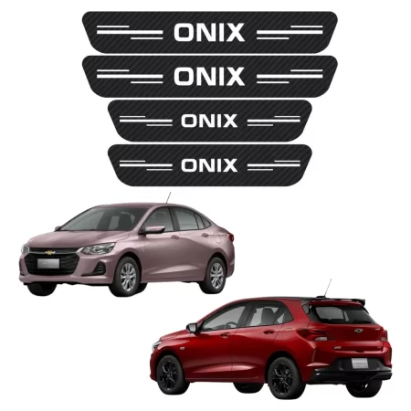 Sticker Protección De Estribos 4 Puertas Chevrolet Onix