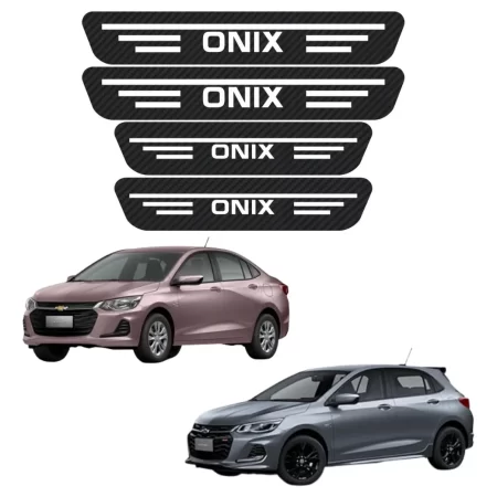 Sticker Protección De Estribos 4 Puertas Chevrolet Onix