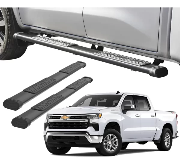 Estribos Bronx Para Chevrolet Silverado 2024 Doble Cabina