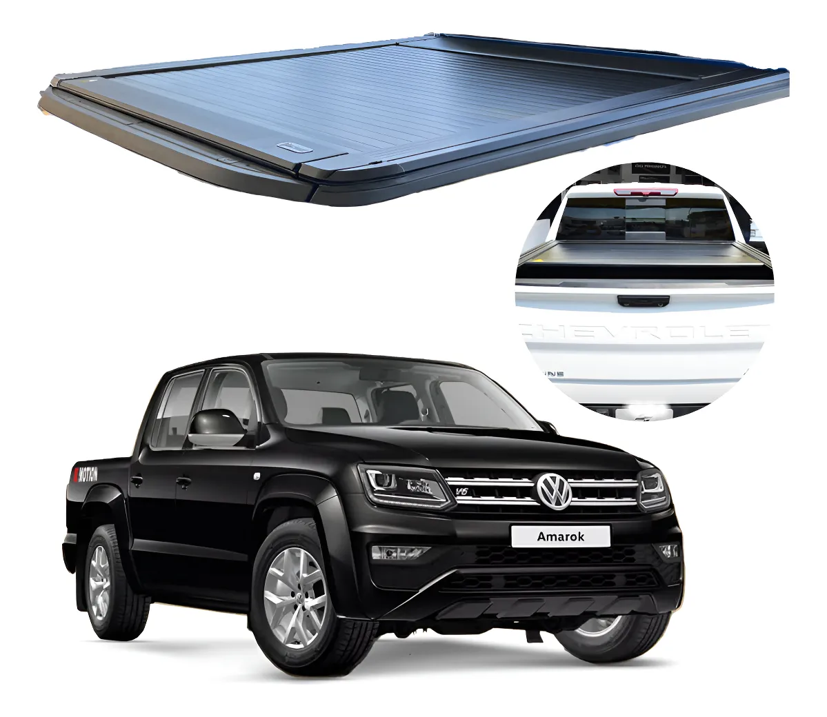 Tapa Retractil Electrica Para Volkswagen Amarok 2010 - 2023 - Image 1