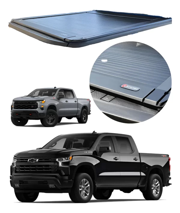 Tapa De Batea Electrica Retractil Para Silverado 2014 - 2025