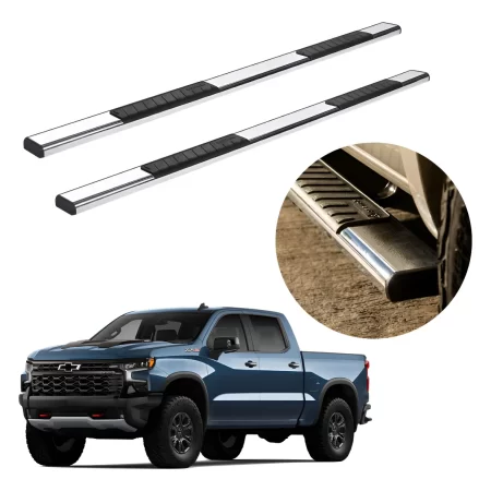 Estribos Serie 100 Para Chevrolet Cheyenne 2019 - 2024 Cromo