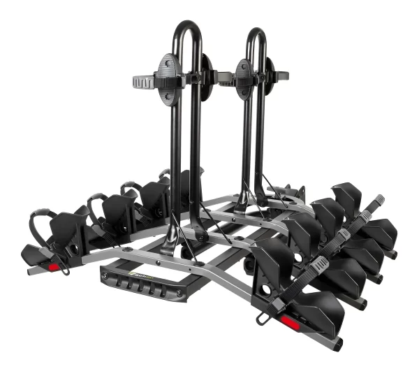 Portabicicletas Rack On T6 Pro Enganche 4 Bicicletas Negro Aluminio