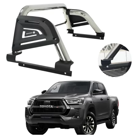 Roll Bar Infinite Inoxidable Para Toyota Hilux 2016 - 2023