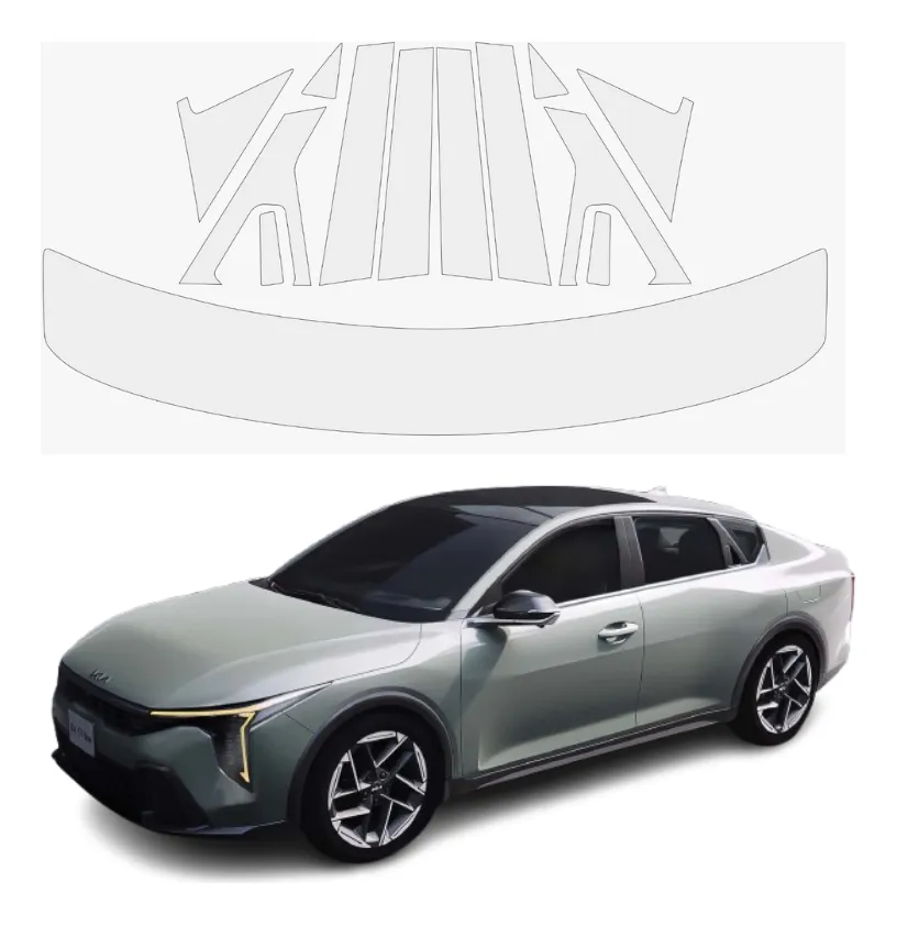 Protección Ppf Postes Exteriores Y Aleron Kia K4 2025 - Image 1