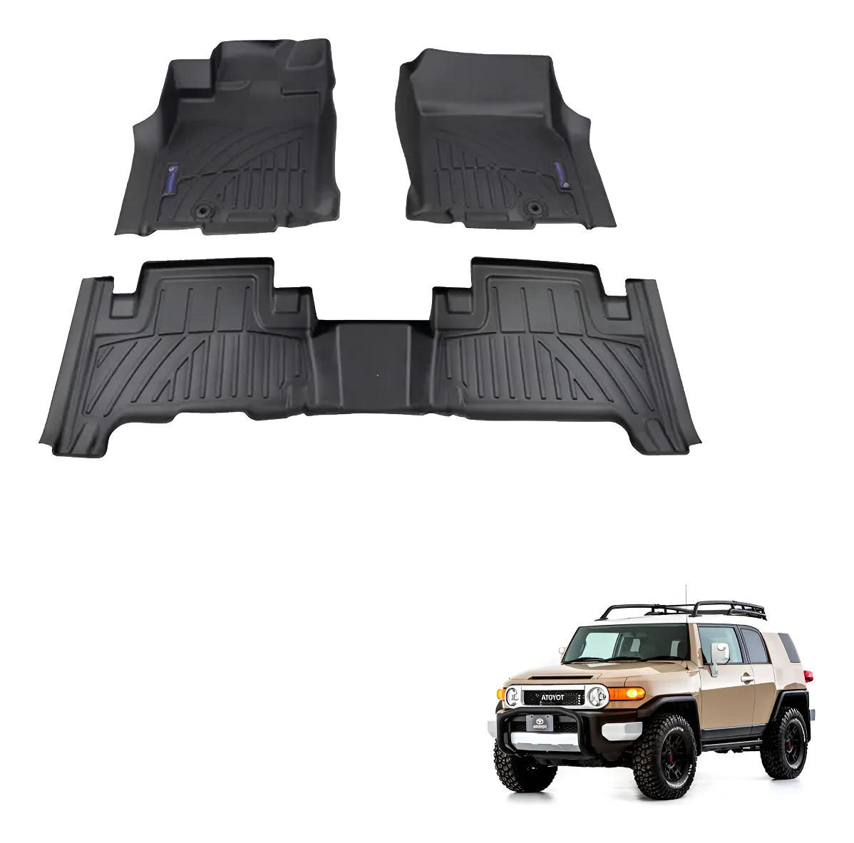 Tapetes Tipo Bandeja Uso Rudo 3d Toyota Fjcruiser 2013-2020 - Image 1