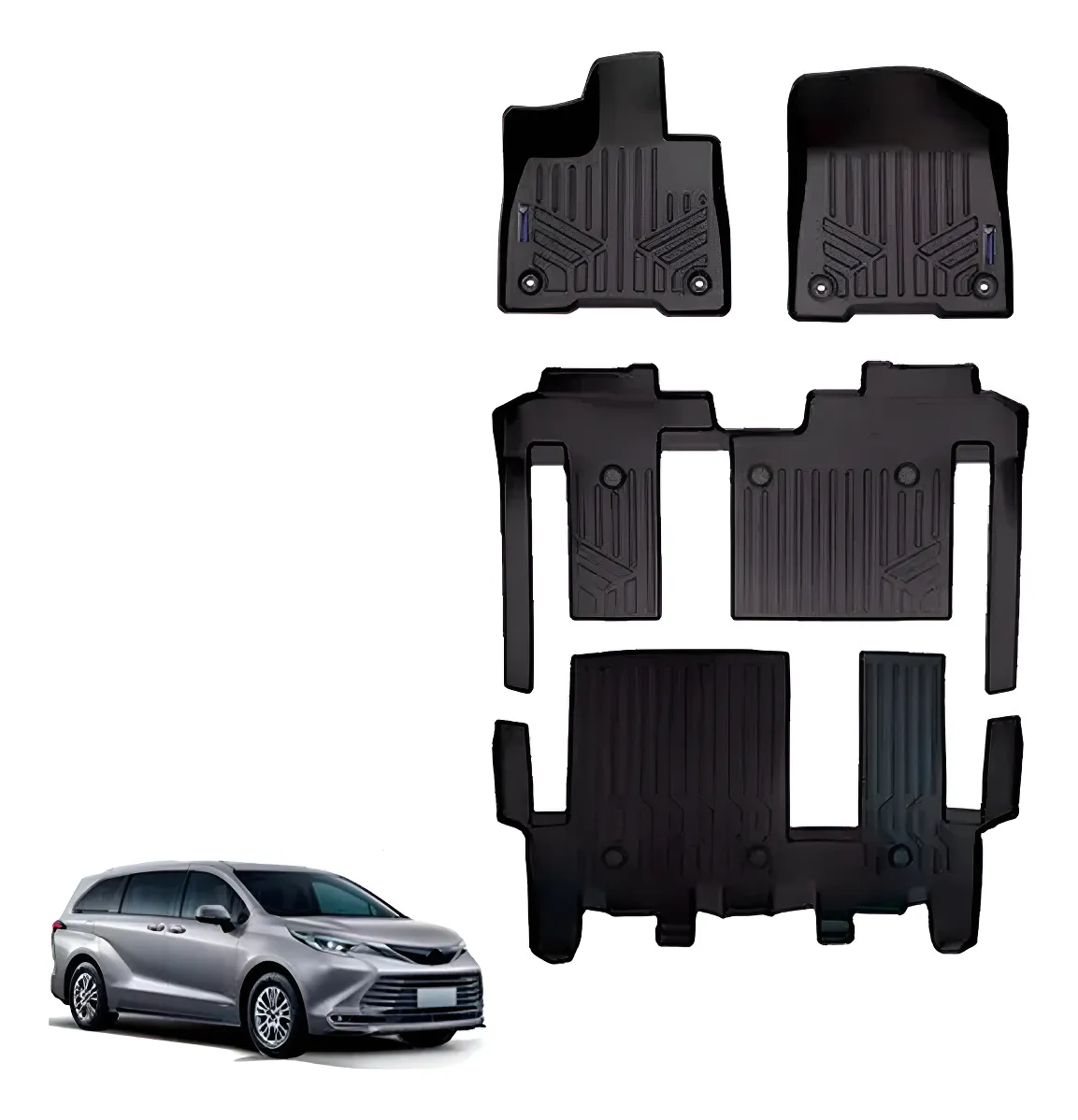 Tapetes Tipo Bandeja Para Toyota Sienna 2021 2023 - Image 1