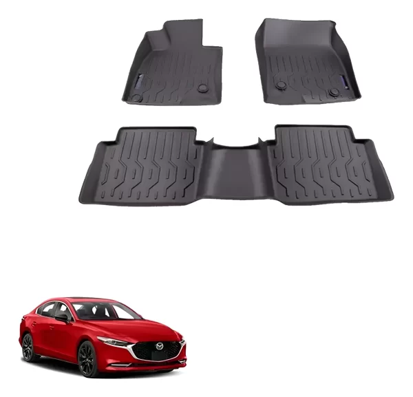Juego De Tapetes Tipo Charola Uso Rudo Mazda 3 2019 2023