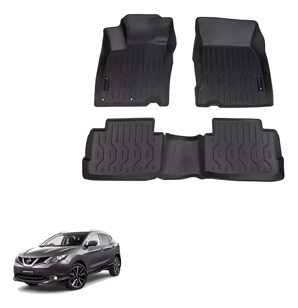 Juego De Tapetes Tipo Bandeja Para Nissan Qashqai 2015 2022 - Image 1