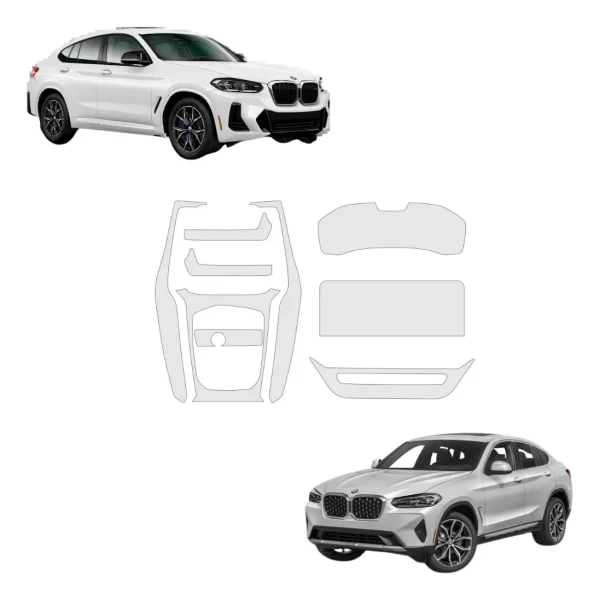 Protector Ppf Pantalla Y Clúster P/central Para Bmw X4 2024
