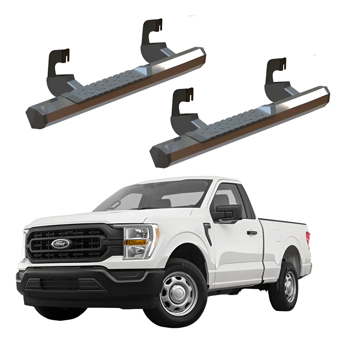 Estribos Serie 700 Ford Lobo F150 2015 - 2022 Cabina Regular - Image 1