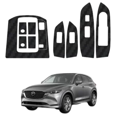 Sticker Fibra De Carbono Compatible Con Mazda Cx5 2024