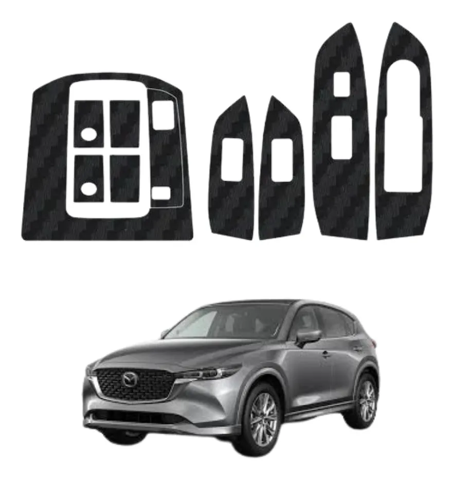 Sticker Fibra De Carbono Compatible Con Mazda Cx5 2024 - Image 1