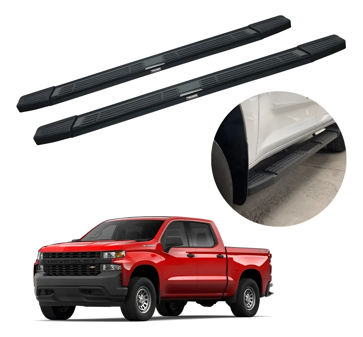 Estribos Mg Chevrolet Silverado 2019 Al 2023 Doble Cabina - Image 1