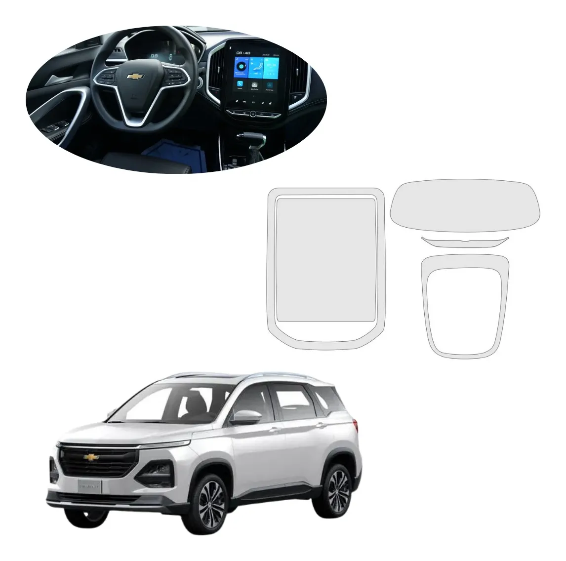 Kit Ppf Completo De Sticker Para Captiva Premier 2024 - Image 1