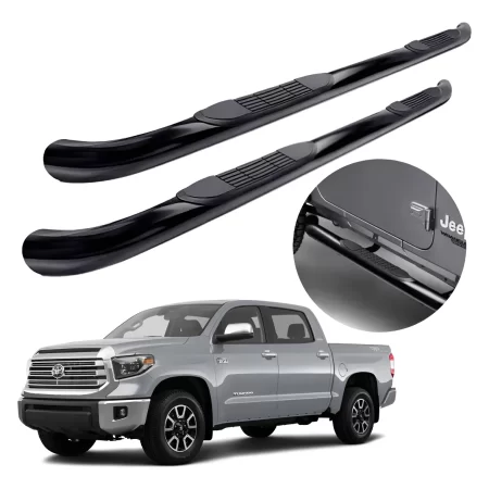 Estribos Redondos Toyota Tundra Crew Max 2007 - 2021 Negros