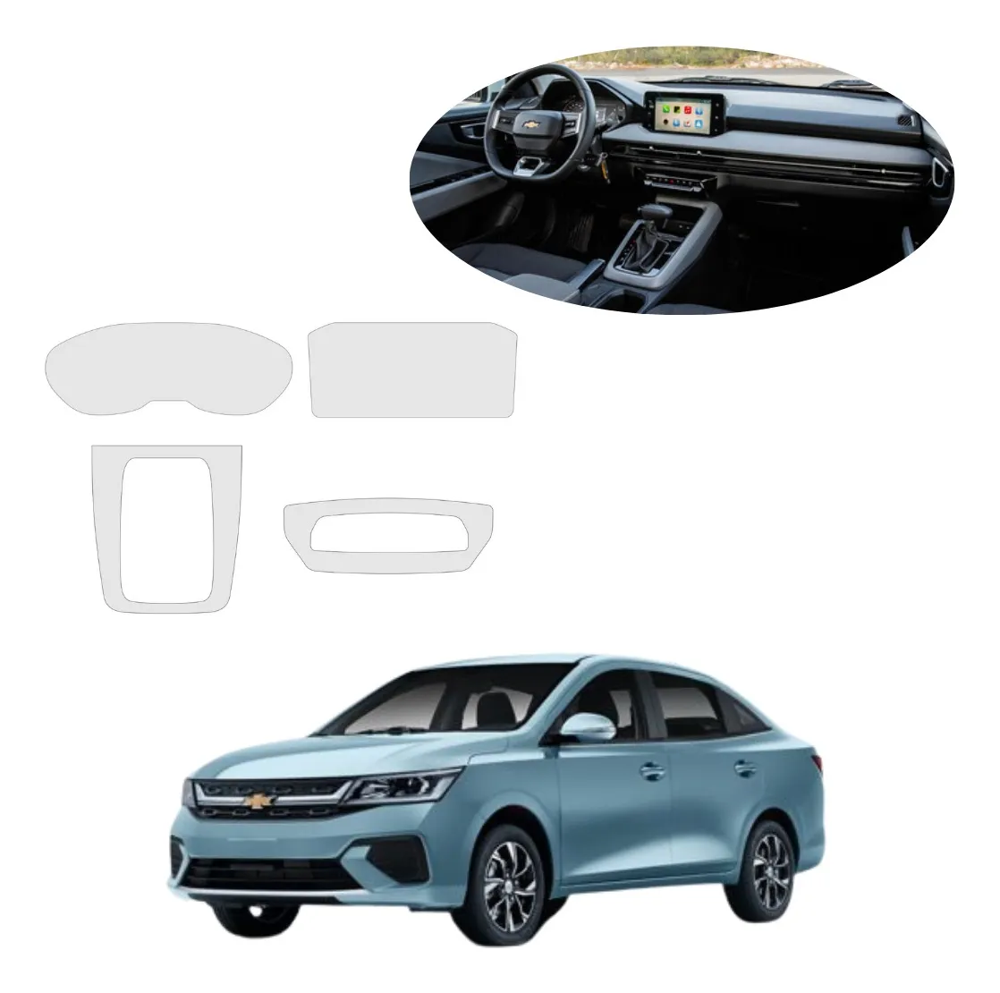 Kit Protector De Sticker Ppf Para Aveo Hb Lt 2024 - Image 1