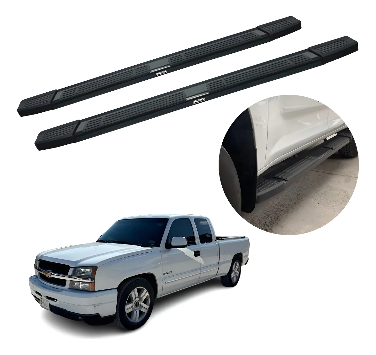 Estribos Mg Compatibles Con Chevrolet Silverado 1999 - 2007 - Image 1