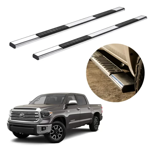 Estribos Serie 100 Cromados Para Toyota Tundra 2015 - 2021