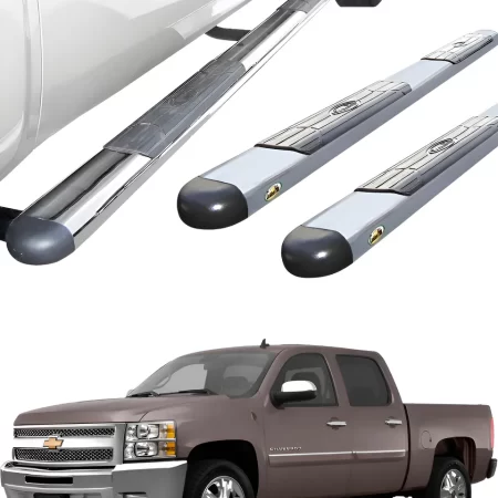 Estribos Gh P/ Chevrolet Silverado Cabina Doble 2005 - 2013