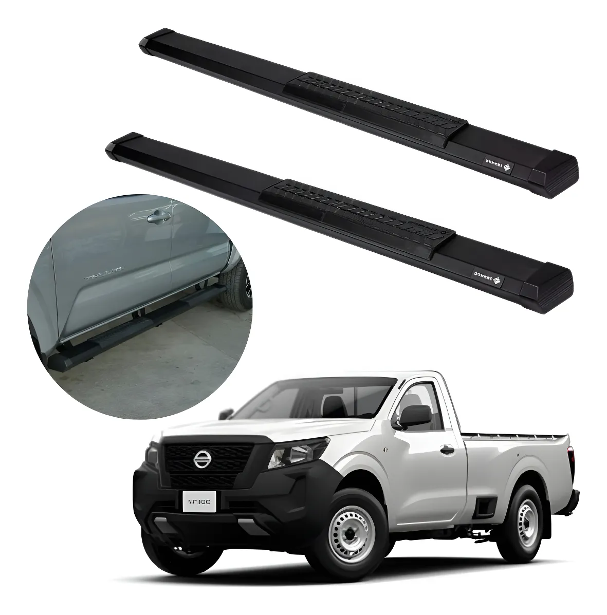 Estribos Serie 500 Np300 Frontier  2016 - 2023 Cabina Sen - Image 1