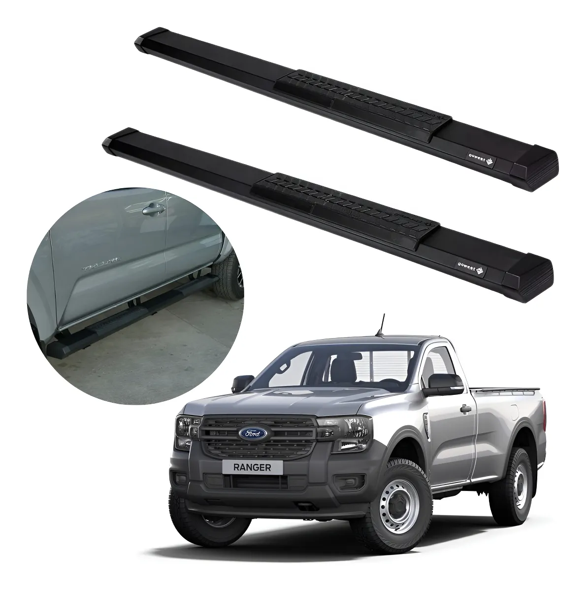 Estribos Serie 500 Para Ranger Cabina Sencilla 2013 - 2022 - Image 1