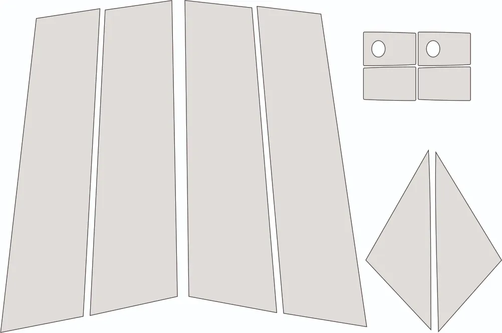Protección Ppf Postes Exteriores Para Mazda 3 2020 Al 2023 - Image 1