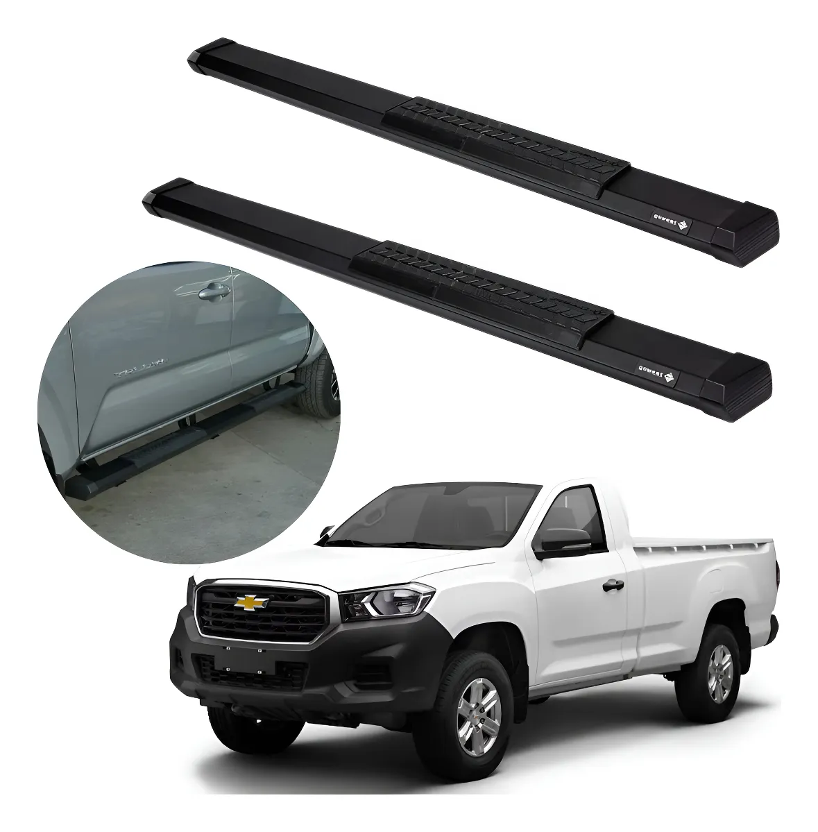 Estribos Serie 500 Chevrolet S10 Max 2023 - 2024 Cab Sen - Image 1