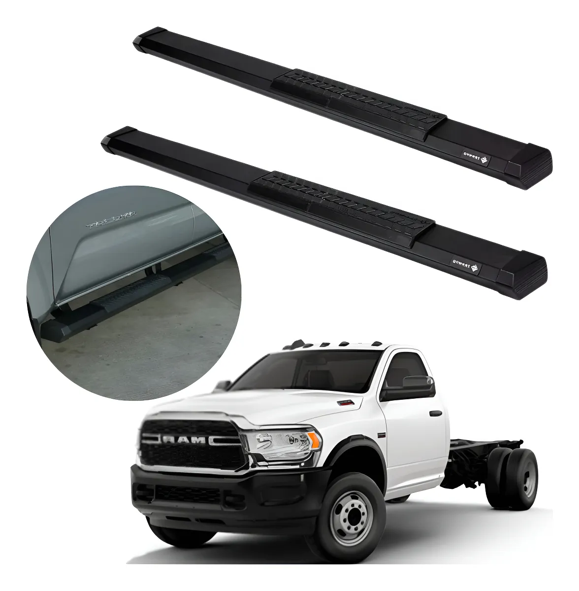 Estribos Serie 500 Ram 2500 / 4000 Heavy Duty 2009 - 2023 - Image 1