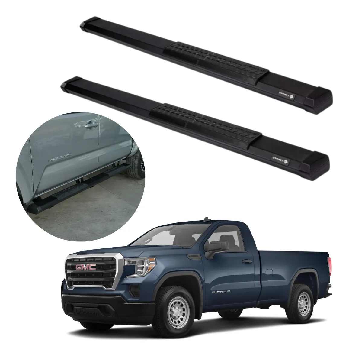 Estribos Serie 500 Gmc Sierra Cabina Sencilla 2019 - 2023 - Image 1