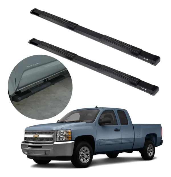 Estribos Serie 500 Para Silverado Cab Extendida 2007 - 2013